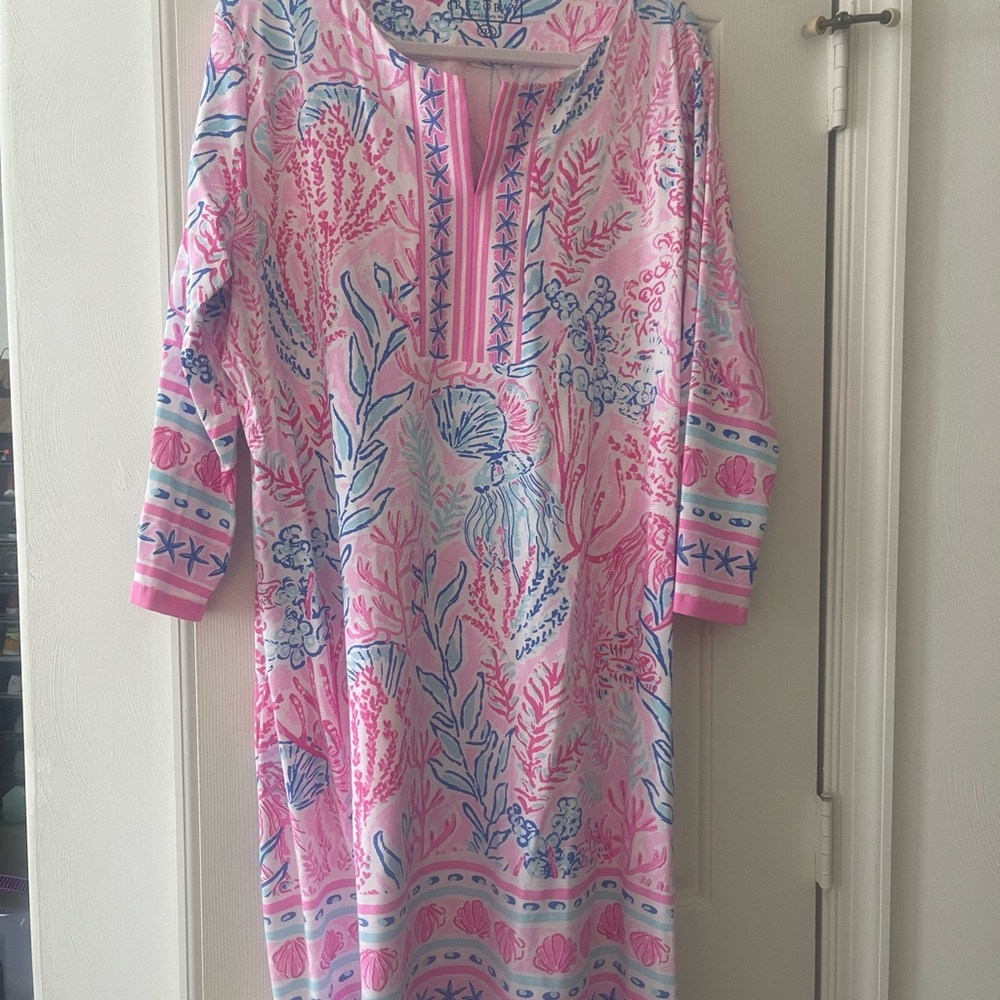 Colorful Floral Print Dress NWOT
